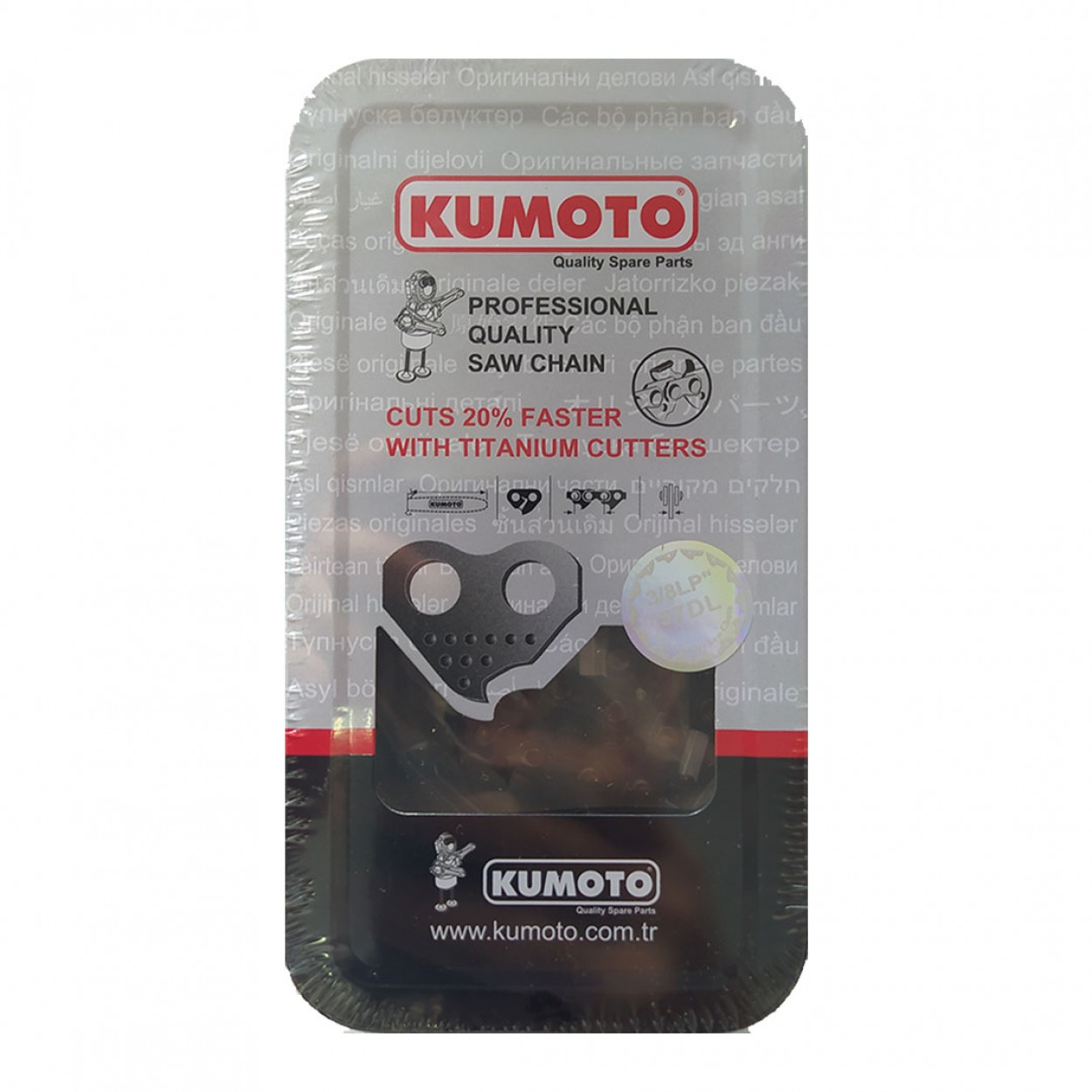 Kumoto 3/8 36 Diş Zincir - 1,5mm | 72 Drive Link | Stihl MS361 Uyumlu